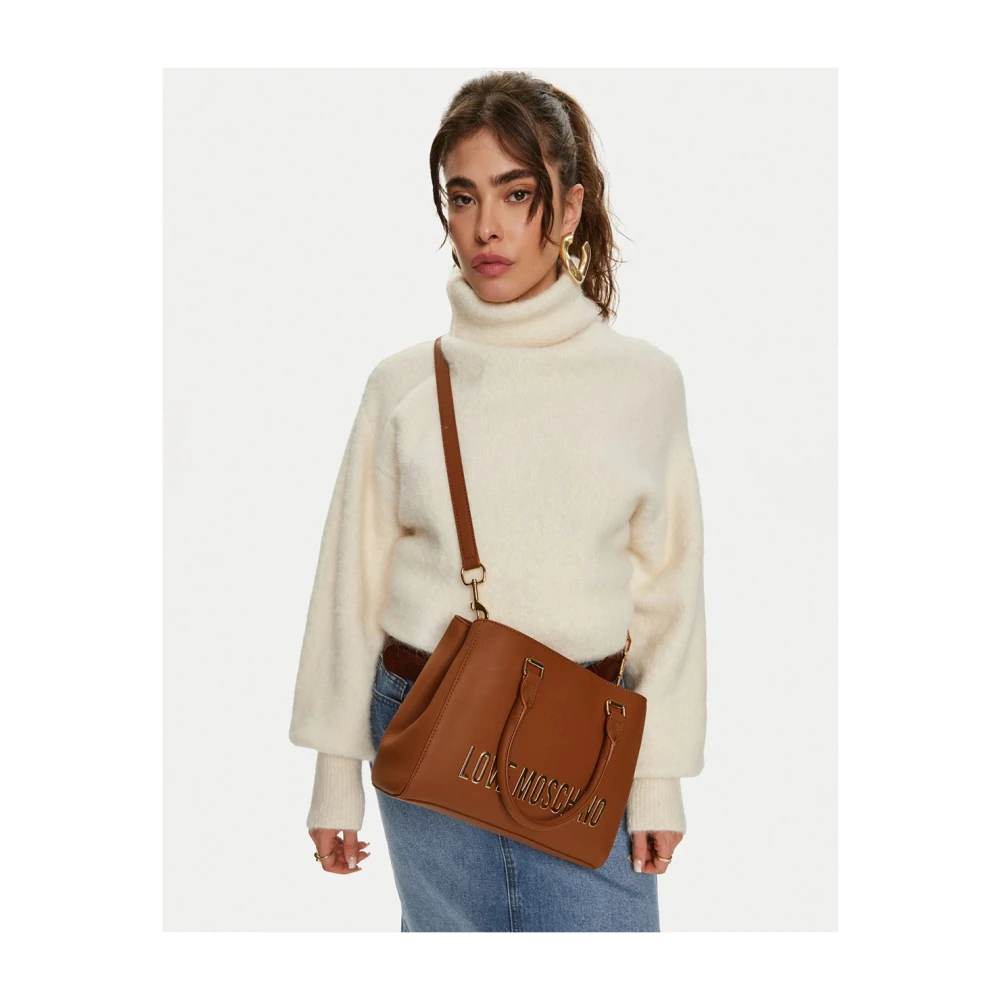 Love Moschino Bruine handtas met elegant ontwerp Brown Dames