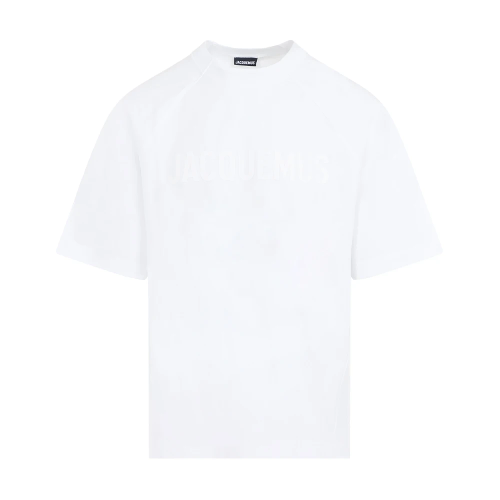 Jacquemus Witte Typo T-shirt White Heren