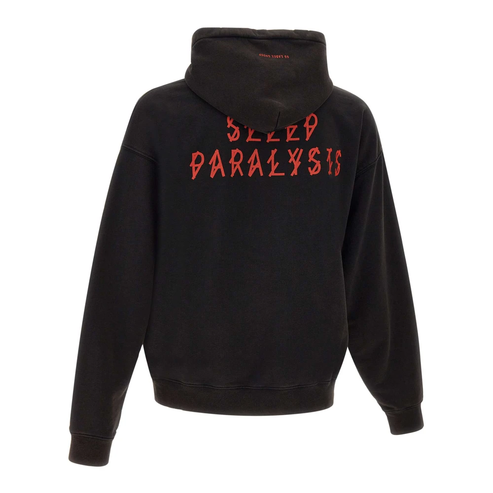 44 Label Group Hoodie met capuchon en kangoeroezak Black Heren