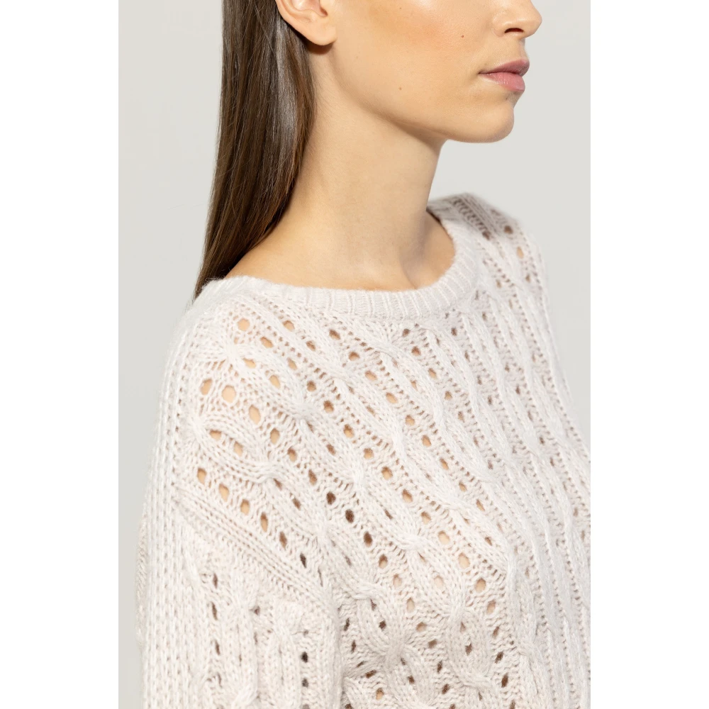 LUISA CERANO Luxe Kabeltrui Beige Dames