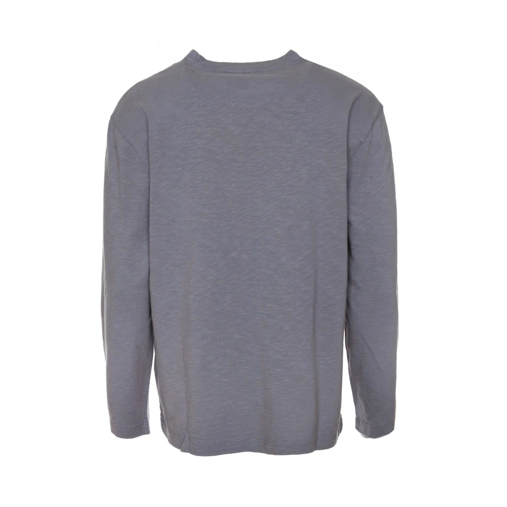 closed Geribbeld Longsleeve Monogram Borduurwerk Gray Heren