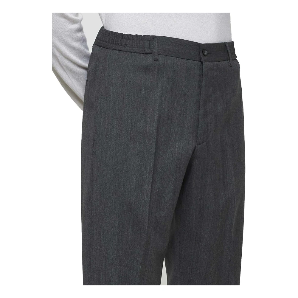 Tagliatore Antracietgrijze Wollen Broek Gray Heren