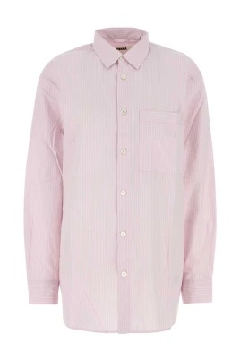Broderad Poplin Oversize Pyjamasskjorta