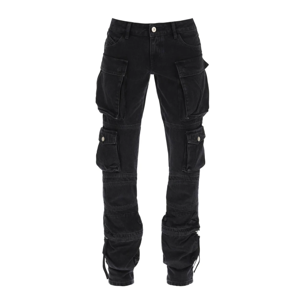 The Attico Svart Denim Cargo Pants