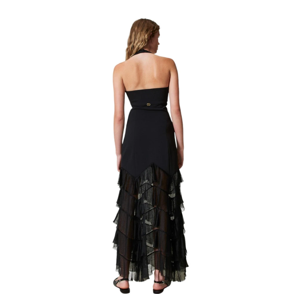Twinset Lange Jurk Black Dames