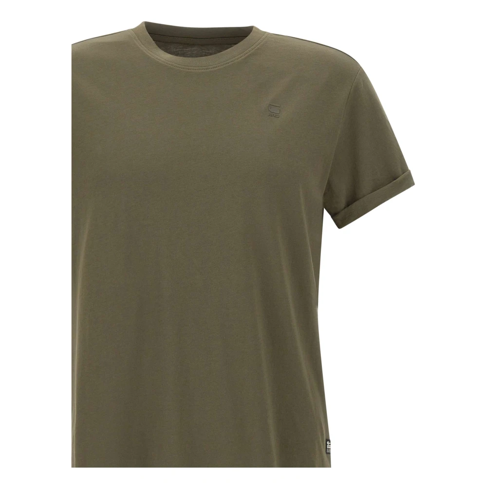 G-Star Militair Groen Katoenen T-shirt met Logo Green Heren