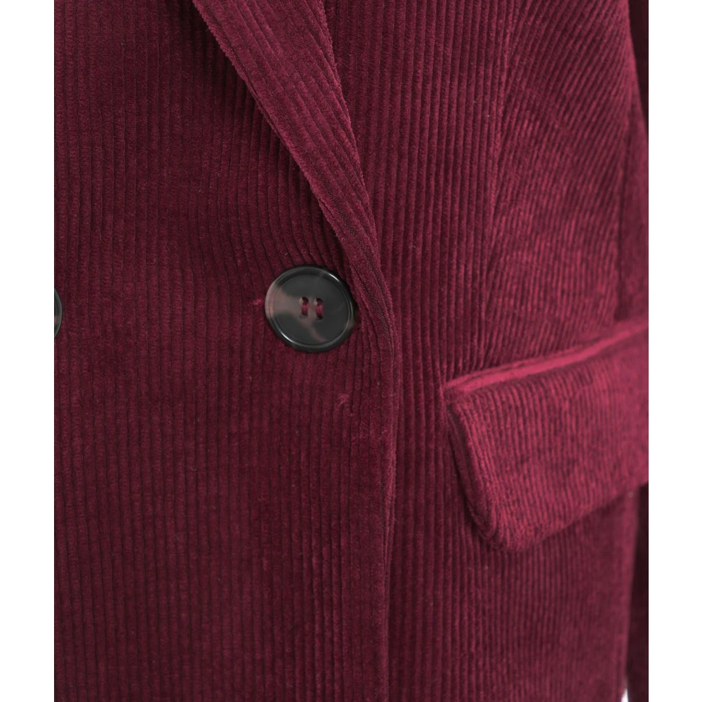 8pm Rode Corduroy Blazer Lafayette Red Dames