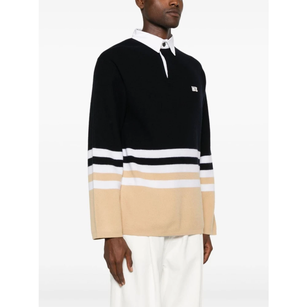 Wales Bonner Gestreepte Merinowol Polo Trui Multicolor Heren