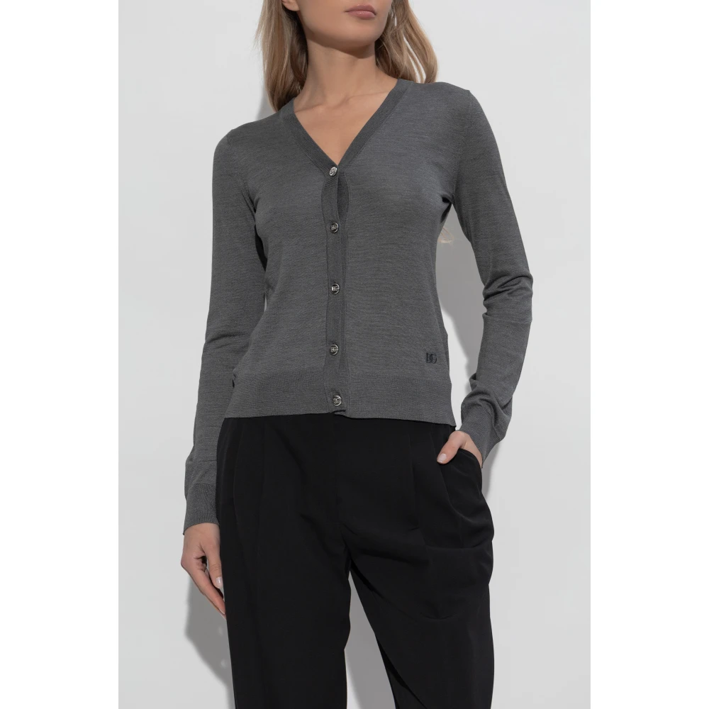 Dolce & Gabbana Zijden vest Gray Dames