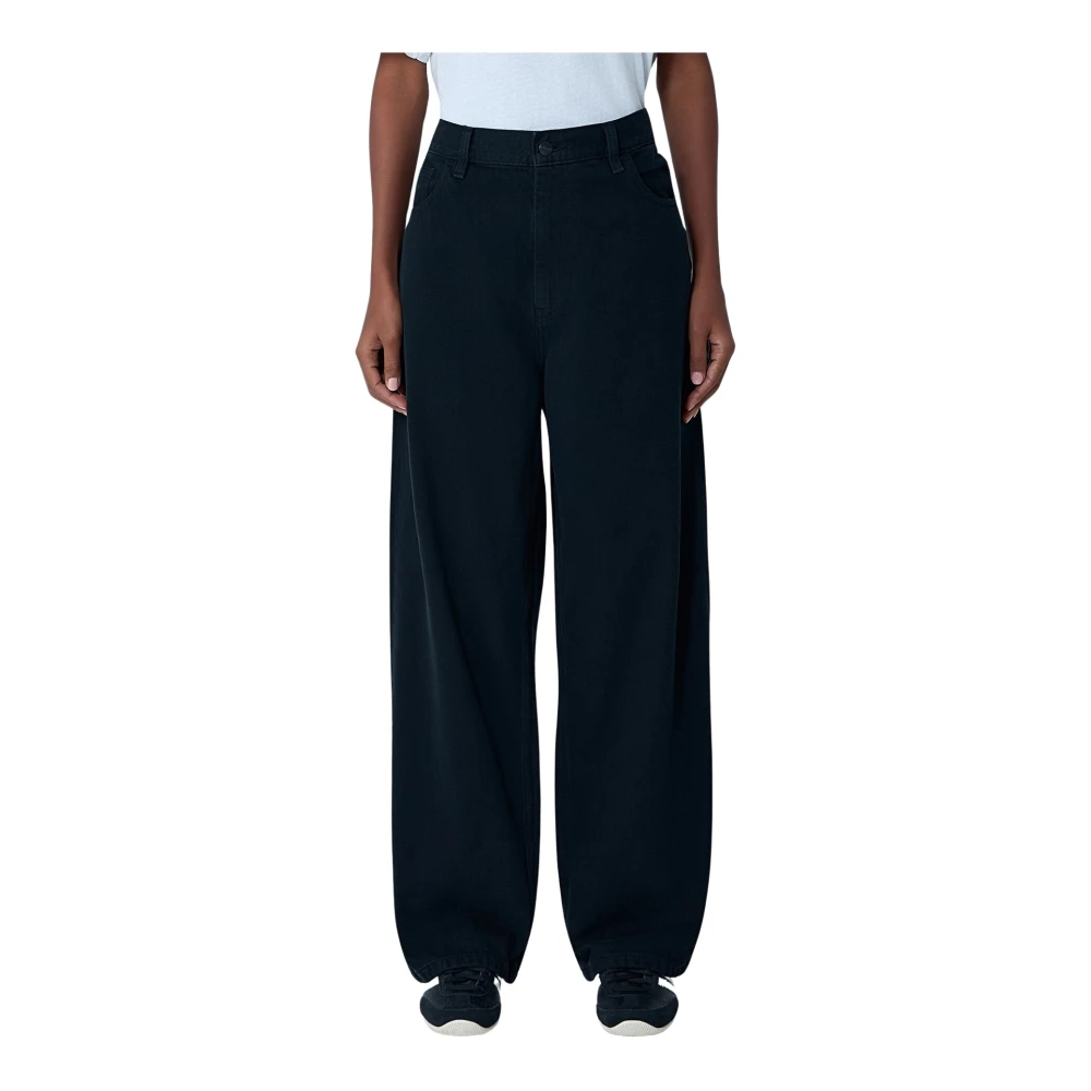 Carhartt Wip Women's Black Brandon Pant - Wide Trousers - S - Trousers