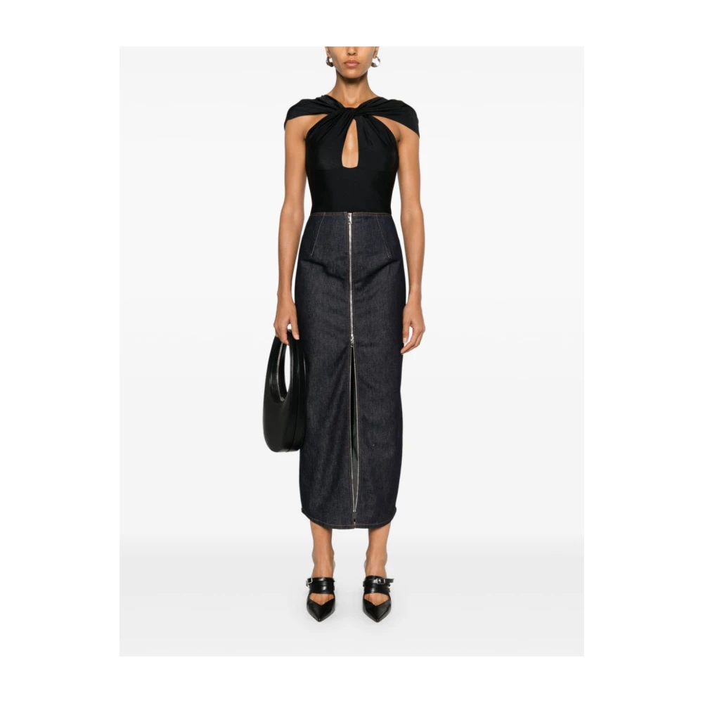 Coperni Denim Rok met Tweewegrits Blue Dames