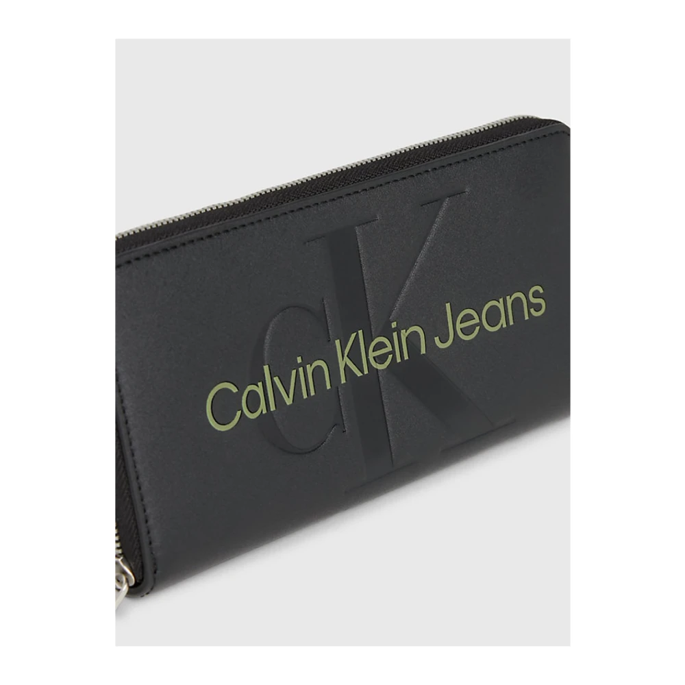 Calvin Klein Rfid Blokkerende PU Leren Portemonnee Zwart Black Heren