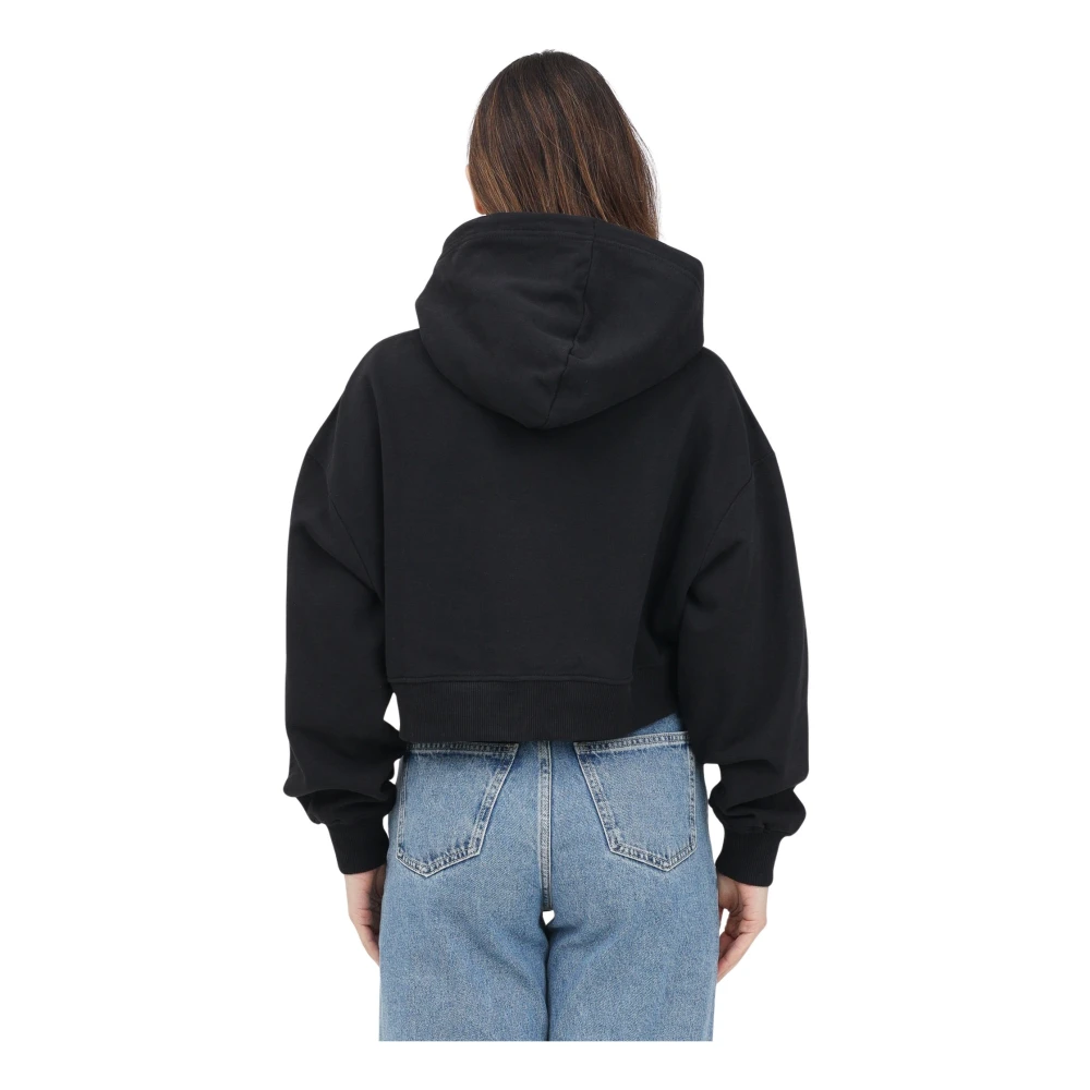 Calvin Klein Jeans Zwarte hoodie trui casual stijl Black Dames