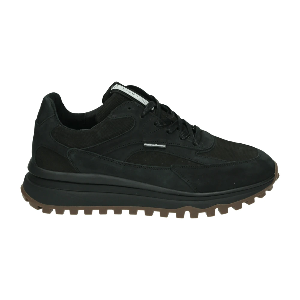 Floris van Bommel Casual Leren Schoenen DE Gripper Heren Schoenen Zwart