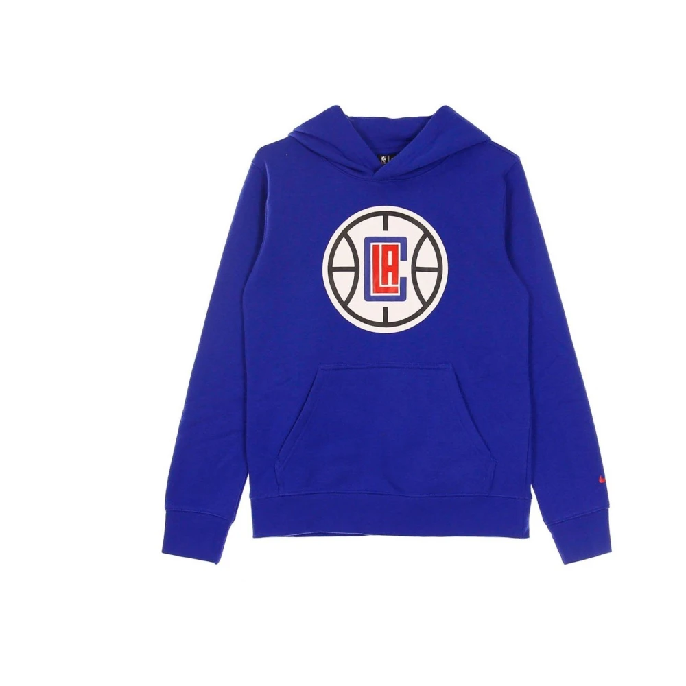 Nike NBA Hoodie Club Fleece Logo Blue, Herr