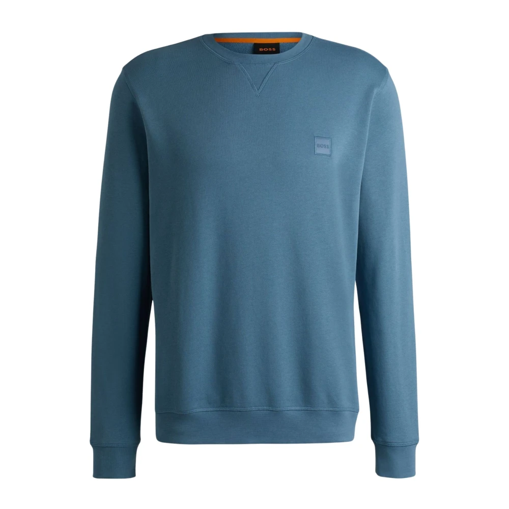 Boss Orange Sweatshirt met labelpatch model 'Westart'