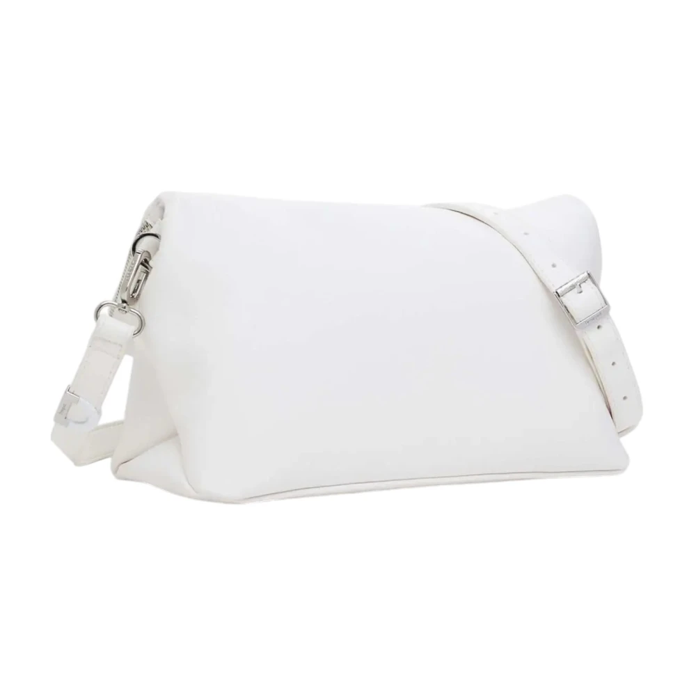 Desigual Witte Gestructureerde Tote Tas White Dames