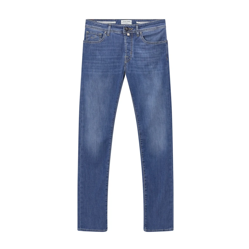Jacob Cohën Mannelijk Blauw Slim-Fit Jeans