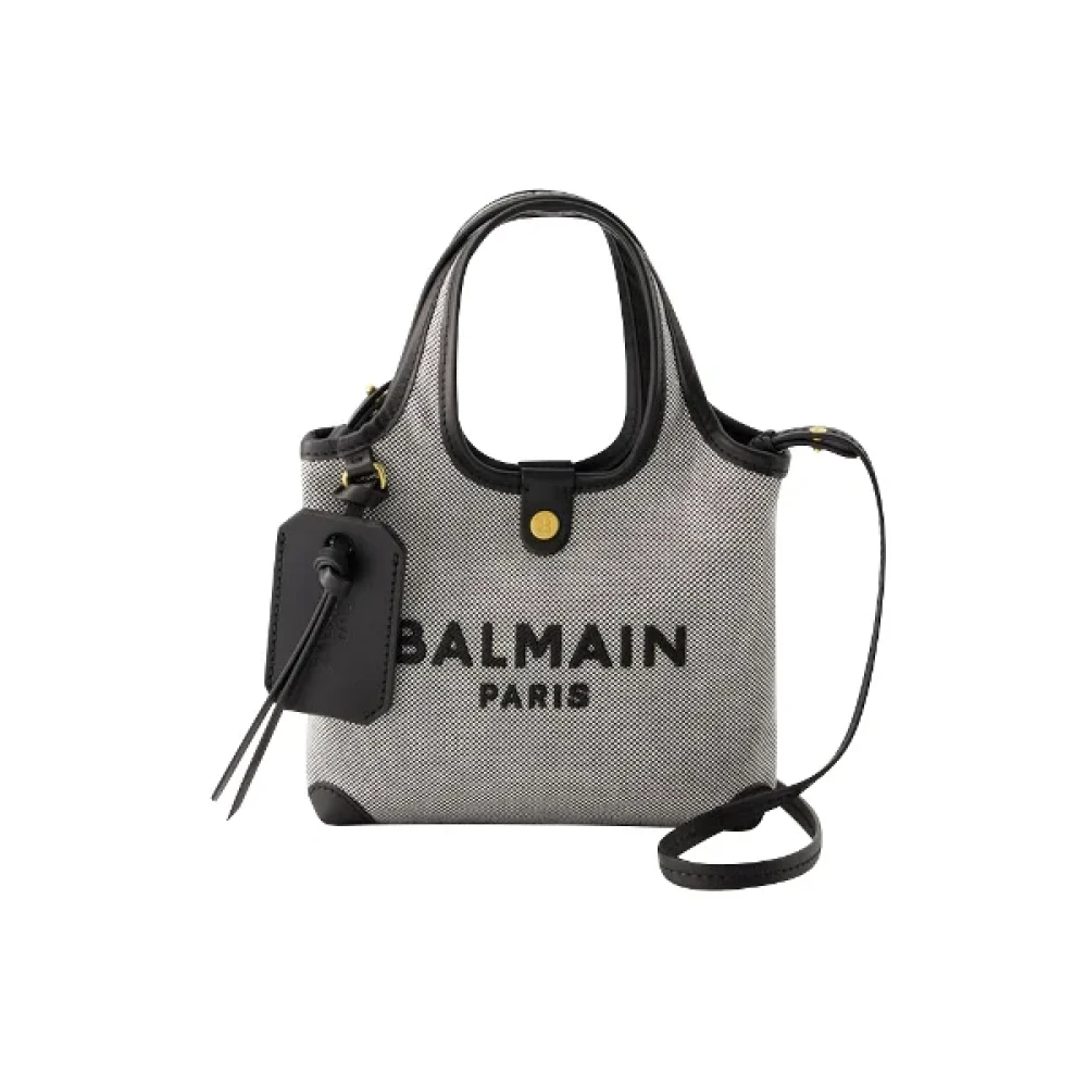 Balmain Canvas handbags Black Dames