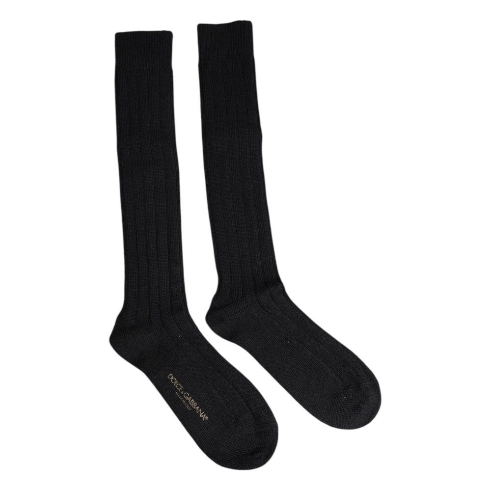 Dolce & Gabbana Uomo Nero - Calze Sopra Il Polpaccio - Underwear - L
