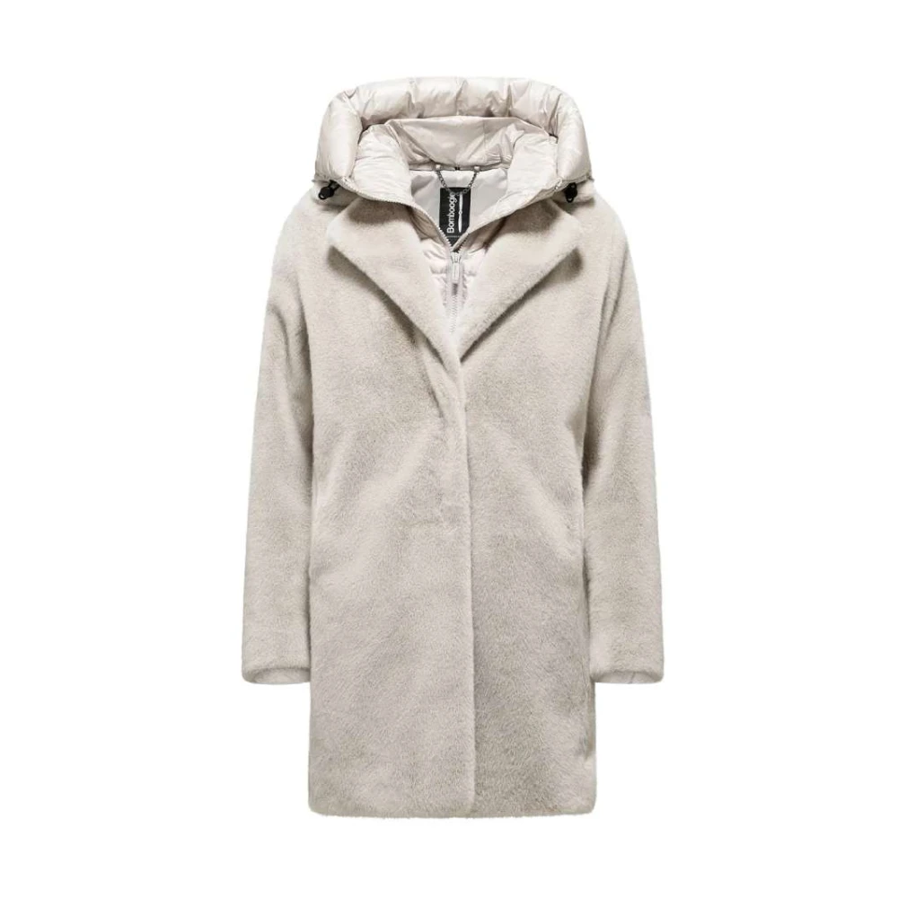 BomBoogie Kort Haar Eco Bont Overjas Gray Dames