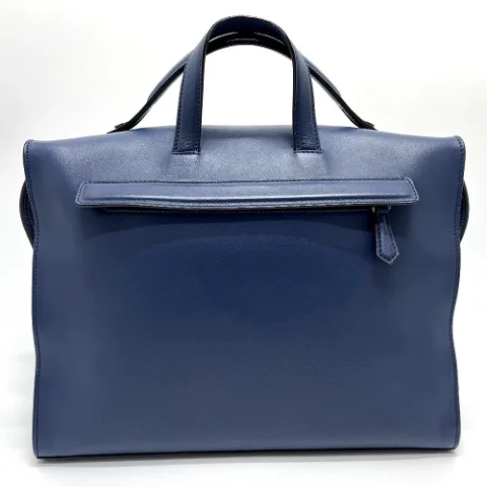 Fendi Vintage Pre-owned Leather fendi-bags Blue Heren