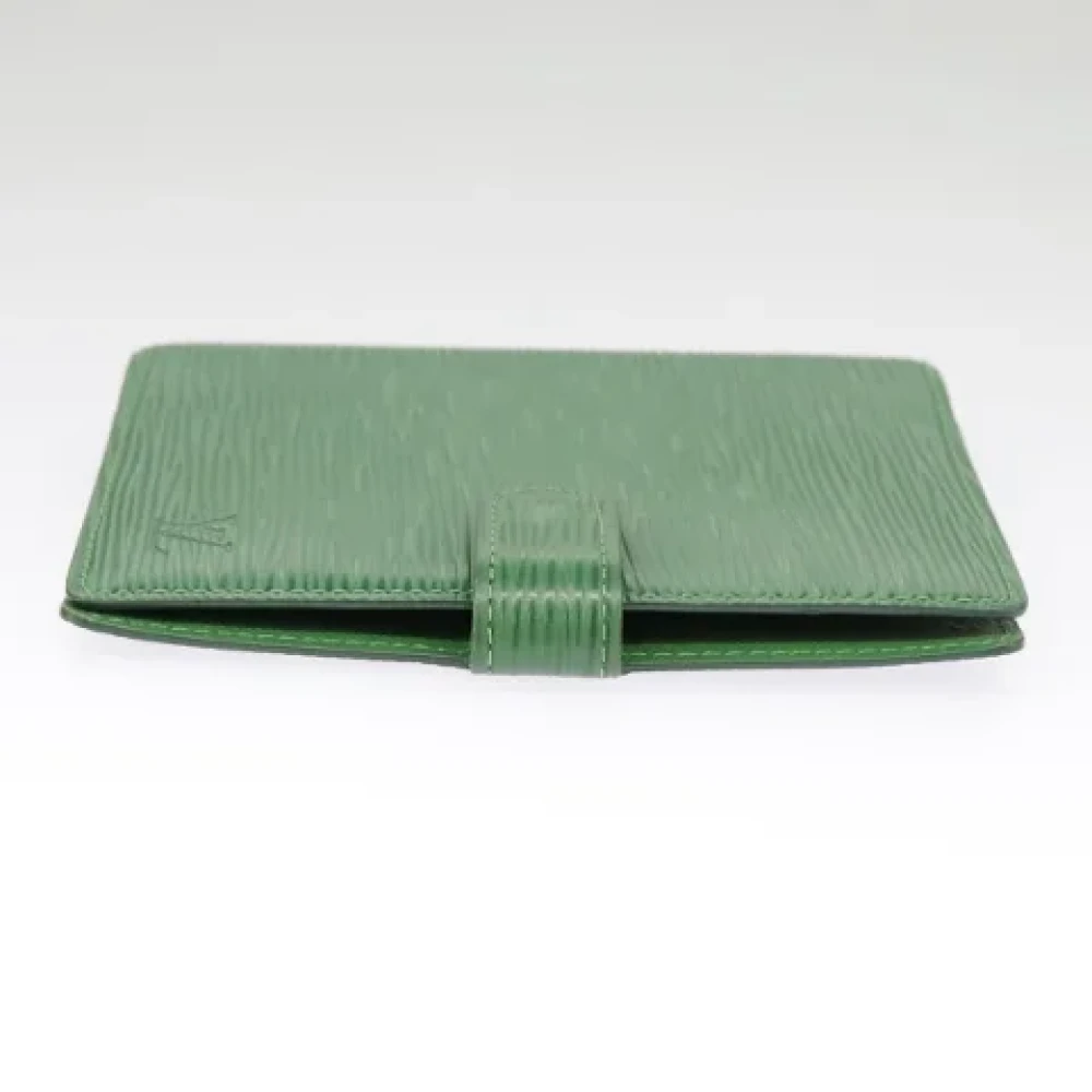 Louis Vuitton Vintage Pre-owned Leather home-office Green Dames