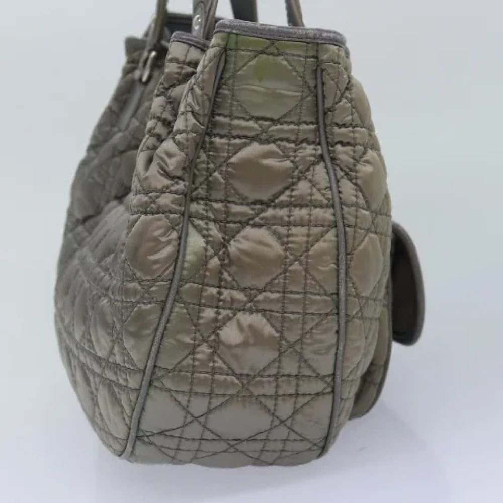 Dior Vintage Pre-owned Fabric dior-bags Gray Dames