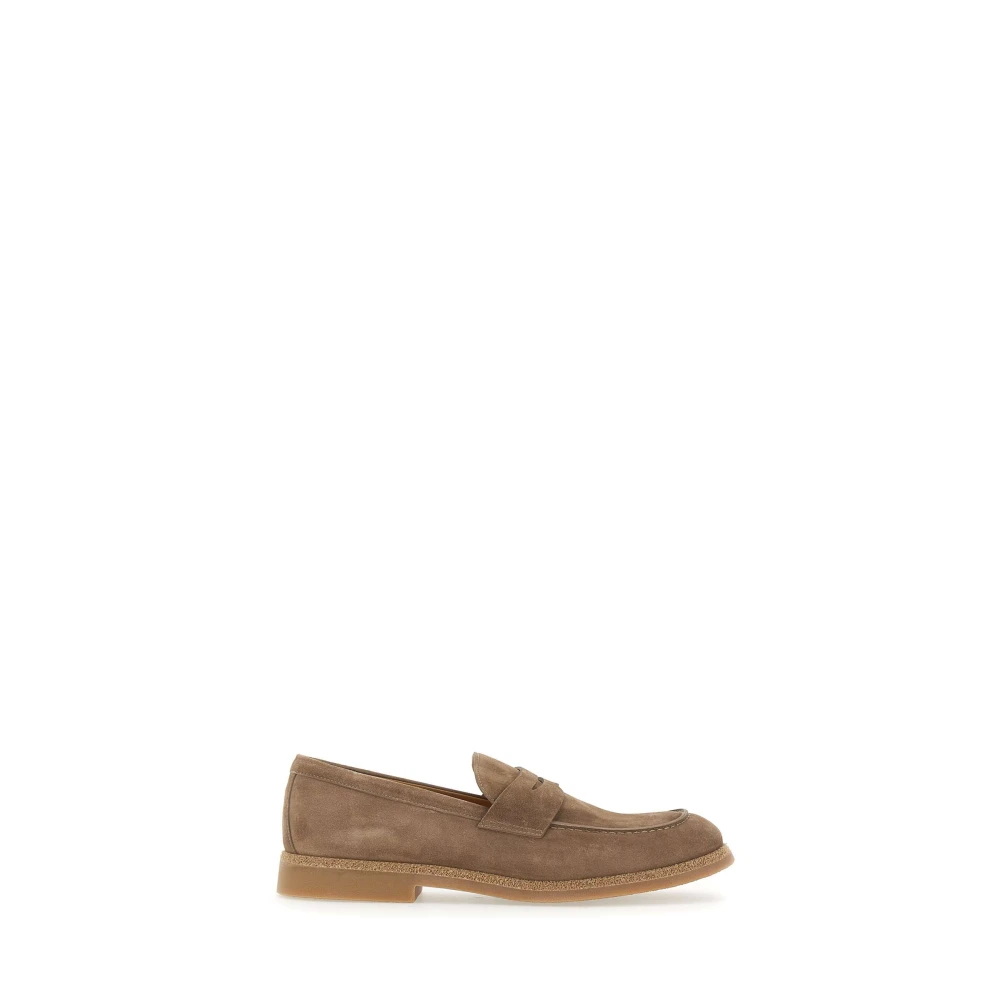 Eleventy Bruna Penny Loafers Handgjorda Skor Brown, Herr