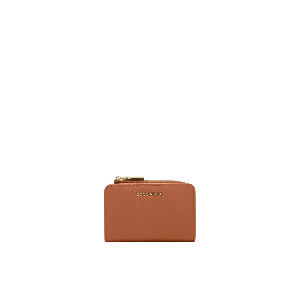 Coccinelle Compacte Metallic Kaarthouder Brown Dames