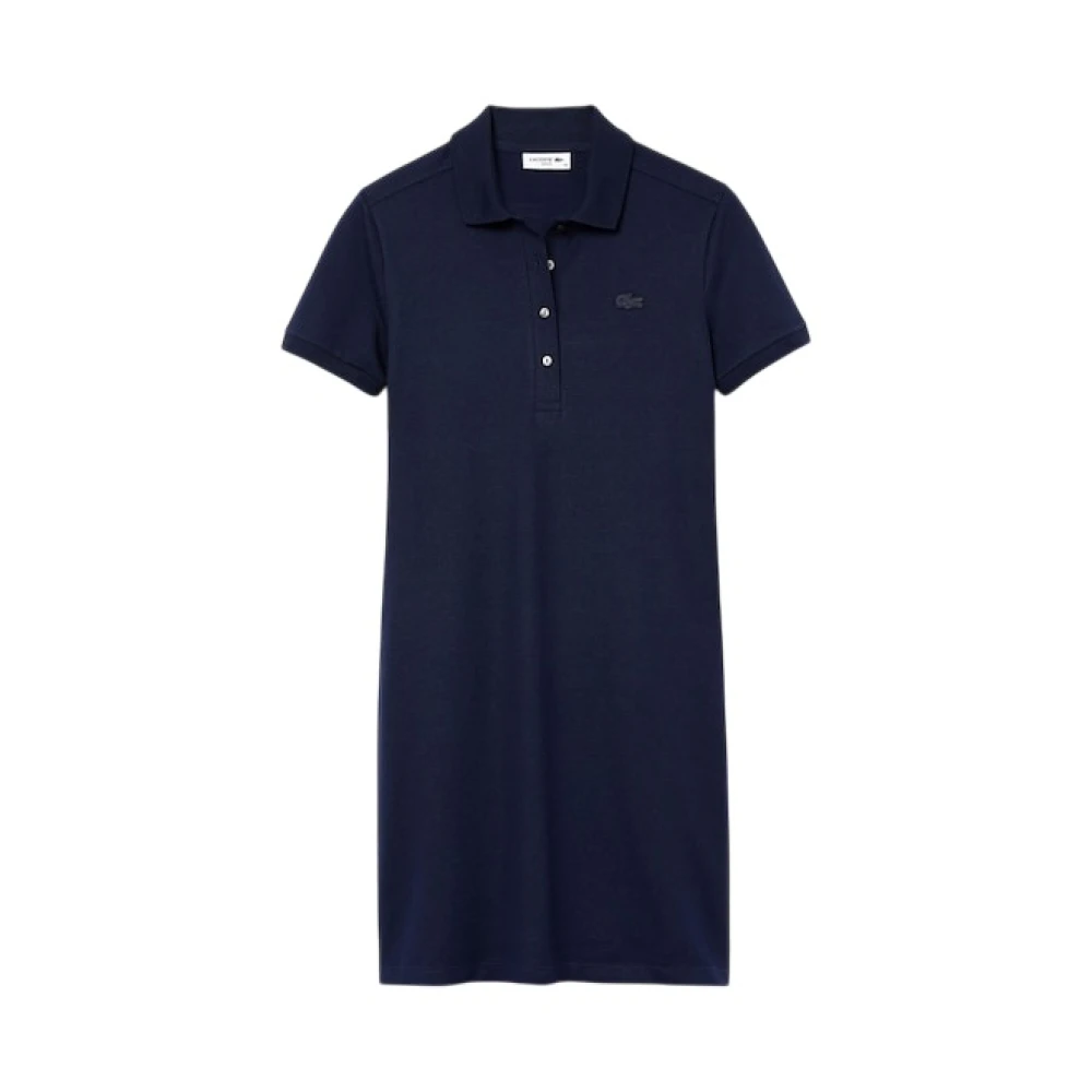 Lacoste Donna Blu - Abito Polo Slim Fit - Dresses - L