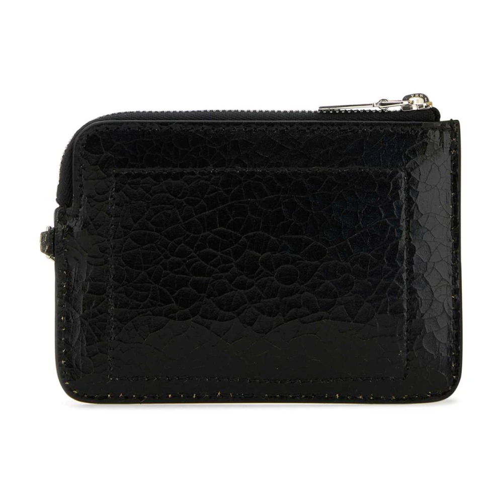 alexander mcqueen Klassieke Zwarte Leren Kaarthouder Black Heren