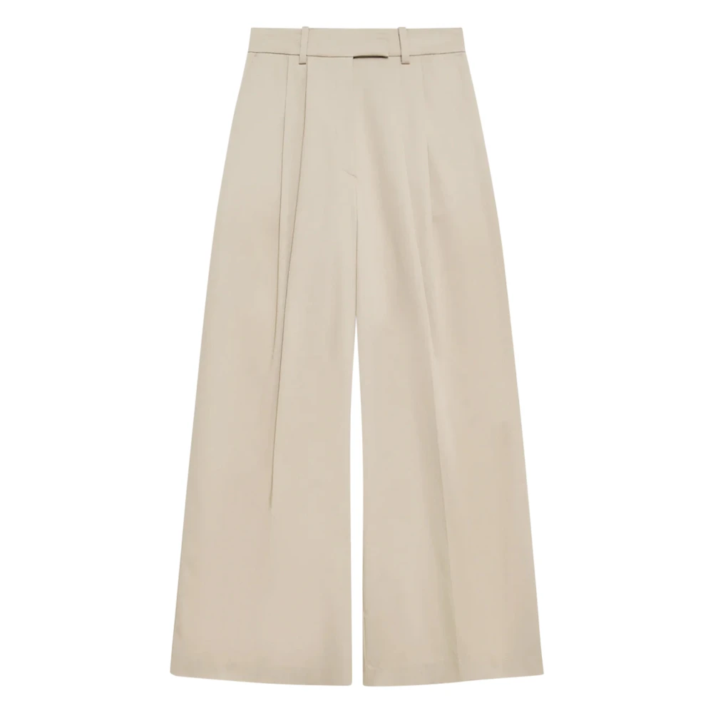 Anine Bing Men's Beige Lou Trousers - Wide Trousers - Xs - Trousers