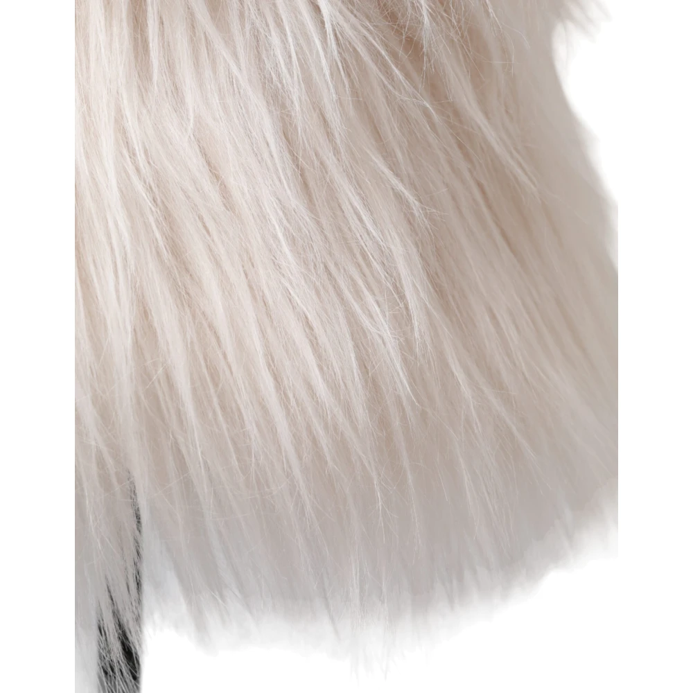 Dolce & Gabbana Witte Acryl Bont Bucket Hoed White Dames