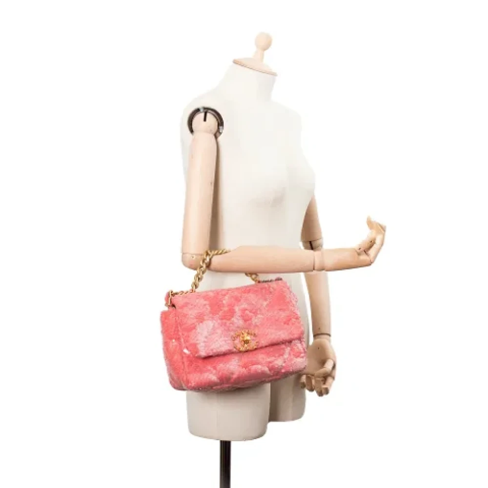 Chanel Vintage Pre-owned Fabric chanel-bags Pink Dames