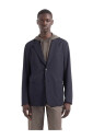 veste-bleue-a-boutonniere-simple-en-nylon-stretch