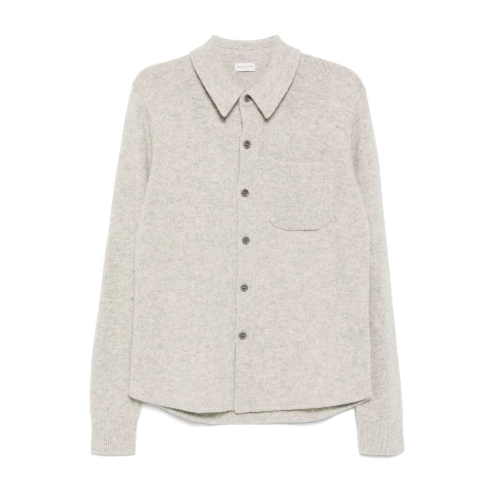 Dries Van Noten Lichtgrijze Shirt 9705 M.k. Gray Heren