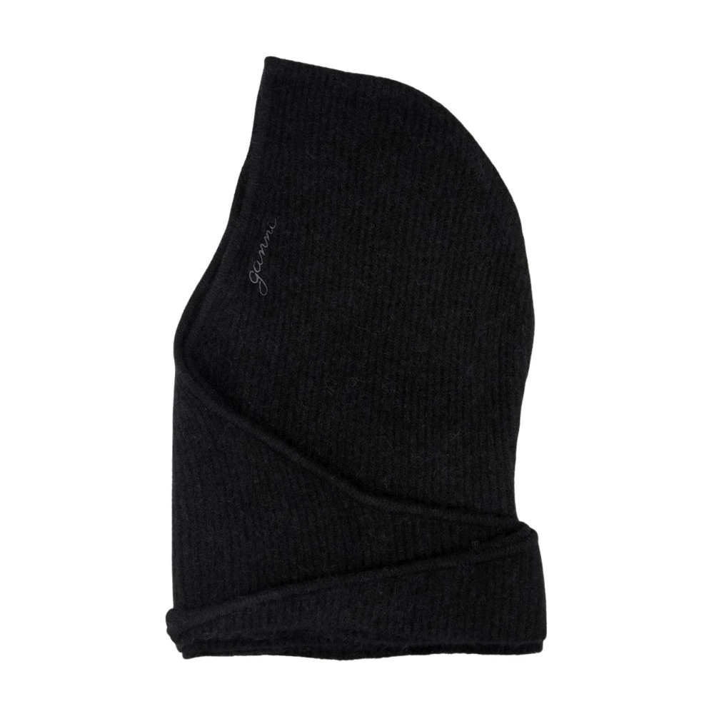 Ganni Zwarte Wol Dameshoed Stijlvol Black Dames