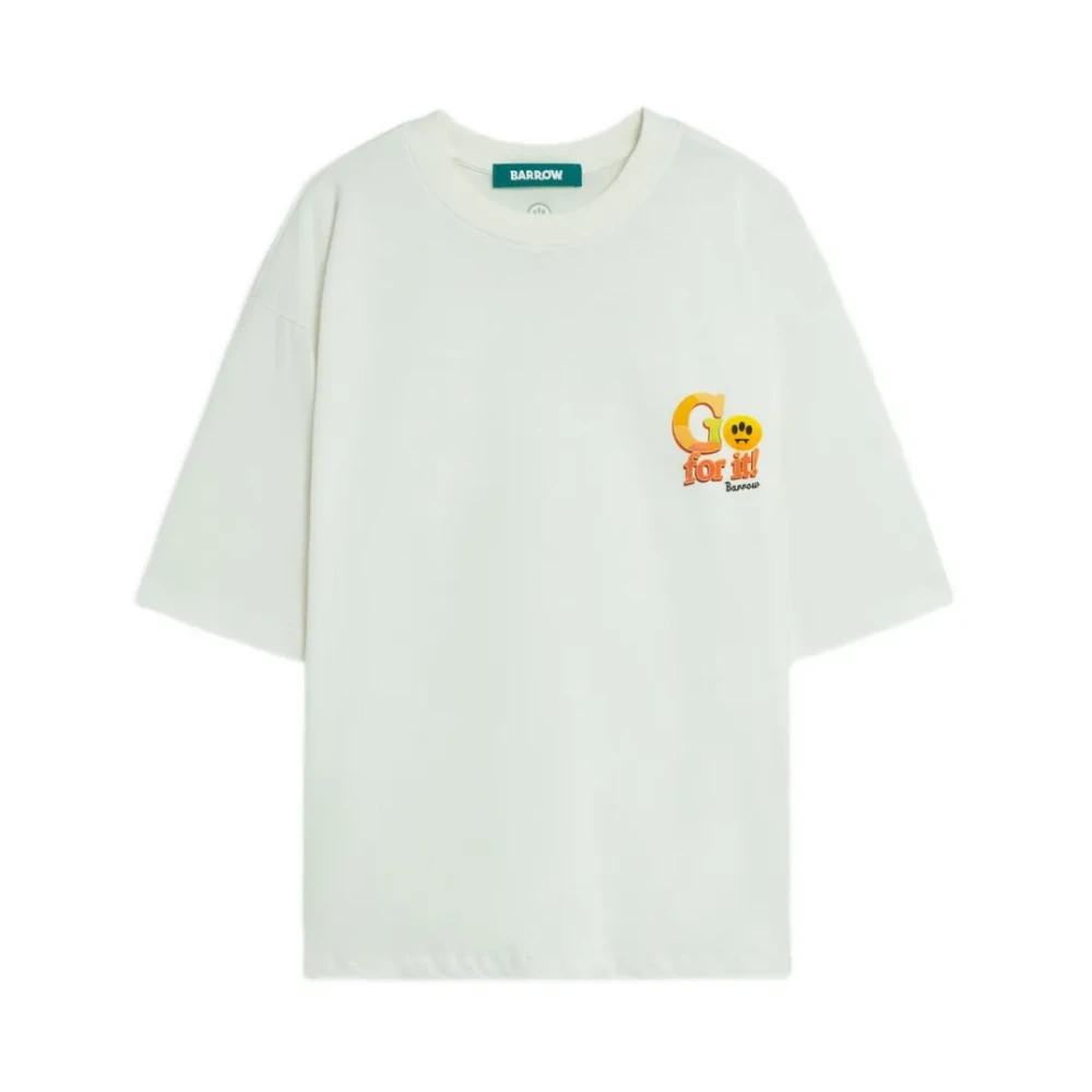 Barrow White Kids Short Sleeve T-Shirts, Male, M, Jersey T-Shirt