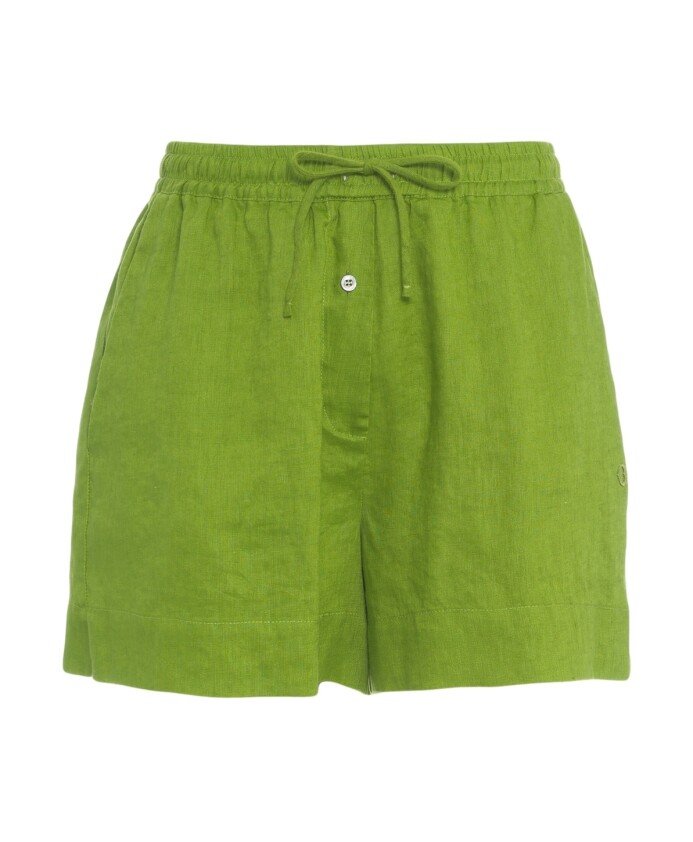 shorts-bermuda-en-lin-vert-elegant