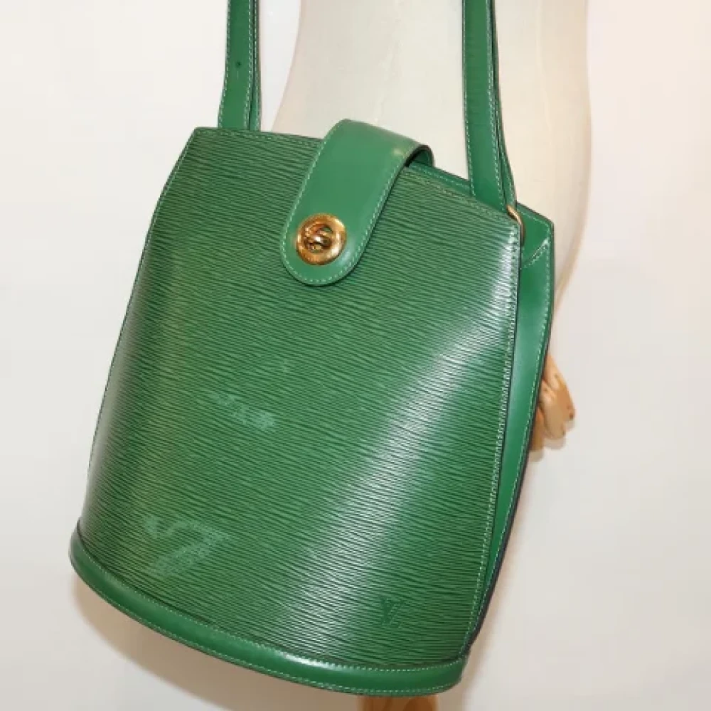 Louis Vuitton Vintage Pre-owned Leather handbags Green Dames