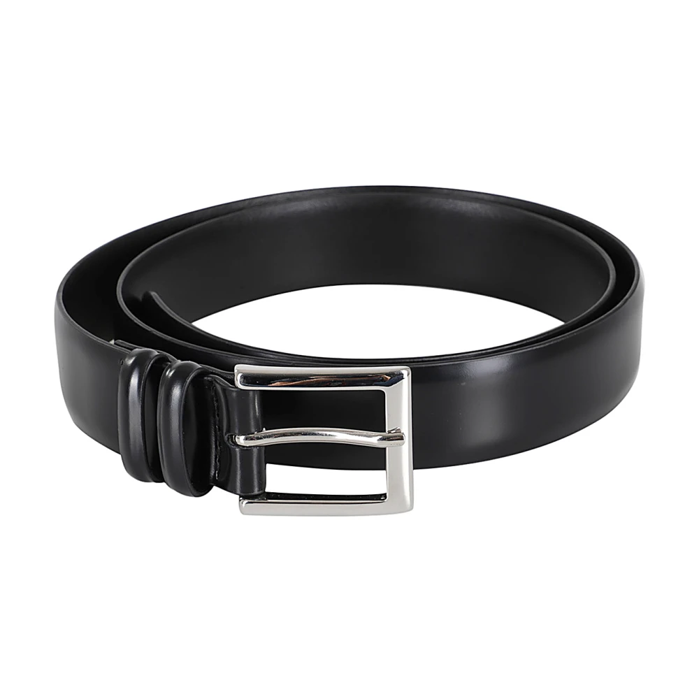 Orciani Klassieke Leren Riem Black Heren