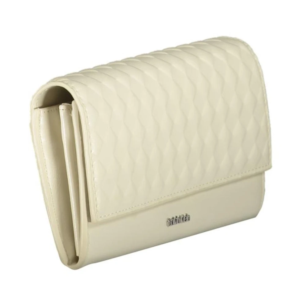 Calvin Klein Rfid Blok Beige Portemonnee met Meerdere Compartimenten Beige Dames