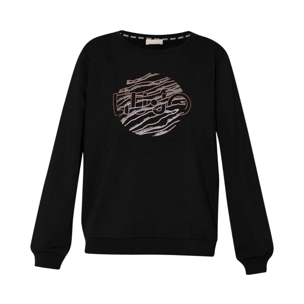 Liu Jo Sweatshirt met edelstenen Black Dames