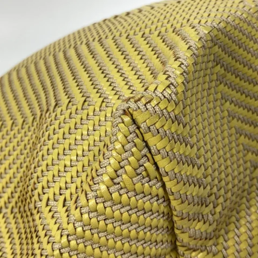 Hermès Vintage Pre-owned Leather handbags Yellow Dames