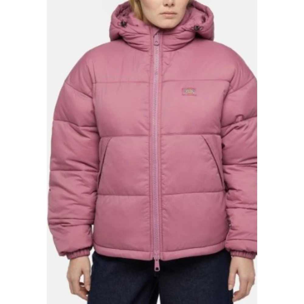 Dickies Oversized Puffer Jas Vrouwen Pink Dames