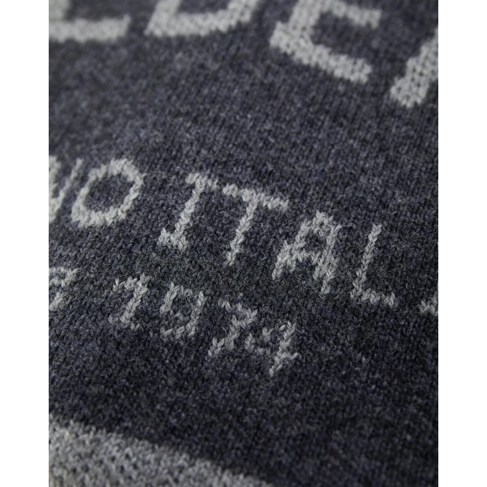 Iceberg Gebreide muts met jacquard vakmanschap Gray Dames