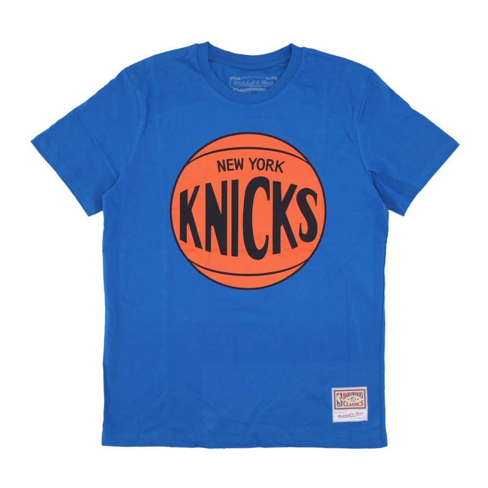 Mitchell & Ness New York Knicks Logo T-shirt Blue Heren