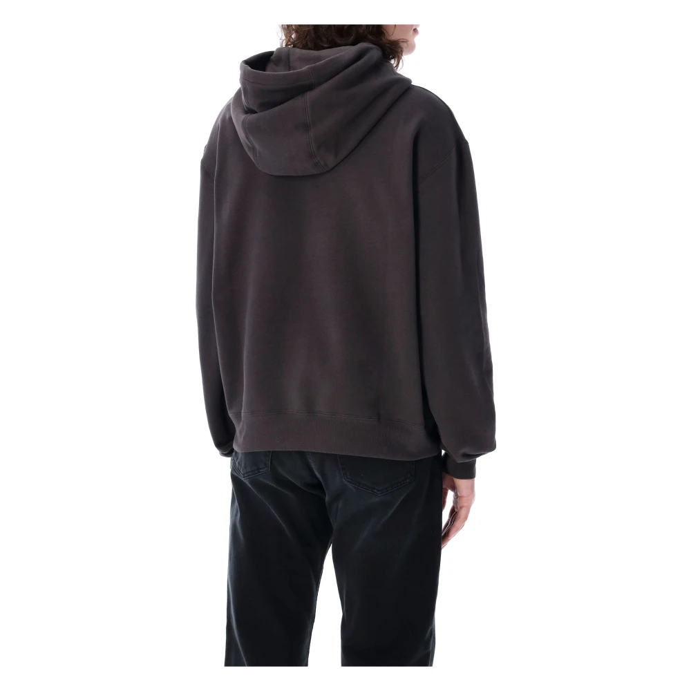Saint Laurent Grijze Gebreide Hoodie Anciere Stijl Gray Heren