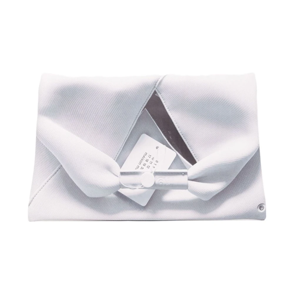 Mm6 Maison Margiela Women's White Clutches, One Size, Folded Clutch